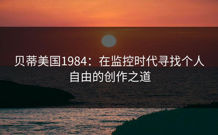 贝蒂美国1984：在监控时代寻找个人自由的创作之道